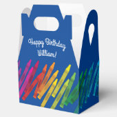 クレヨン子供の誕生日パーティーアートカワイイカラフル フェイバーボックス (オープン)