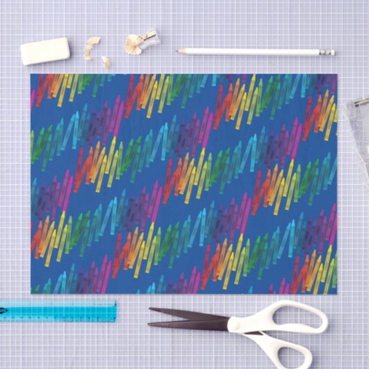 クレヨン子供の誕生日パーティーアートカワイイカラフル 薄葉紙 (クラフト)