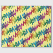 クレヨン子供の誕生日パーティーアートキュートラッカラフルプ ラッピングペーパー (フラット)