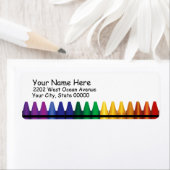 クレヨン差出人住所ラベル ラベル (インサイチュ)