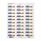クレヨン差出人住所ラベル ラベル (フルシート)