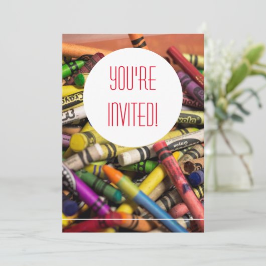 クレヨン招待状 招待状 (スタンド正面)