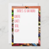 クレヨン招待状 招待状 (裏面)