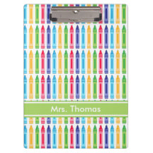 クレヨン数々のクリップボパーソナライズされたード