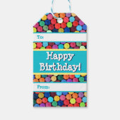 クレヨン水玉模様ギフトラベル ギフトタグ (正面)