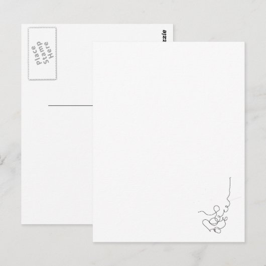 クレヨン紙 ポストカード (正面/裏面)