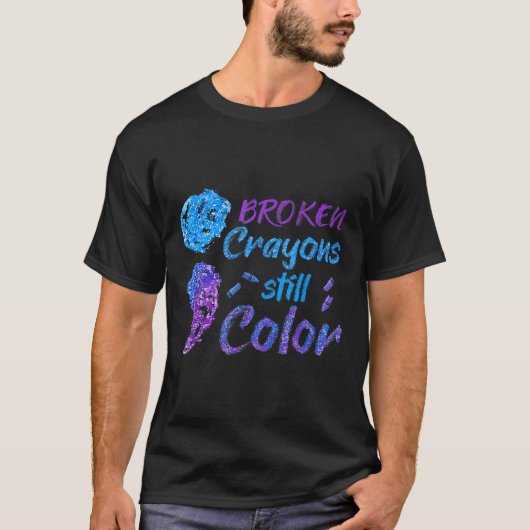クレヨン自殺認識度月サポート Tシャツ (正面)