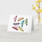 クレヨン色 カード (黄色い花)