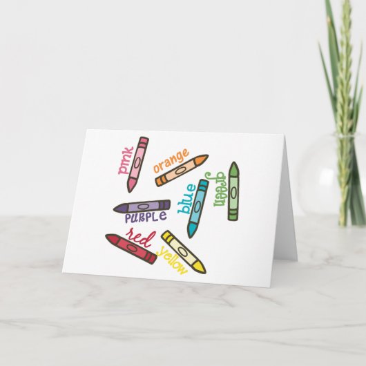 クレヨン色 カード (正面)