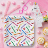 クレヨン誕生日パーティーキッズボーイガール ペーパープレート (パーティー)