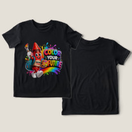 クレヨン隊 | かわいいクレヨンのBack to Schoolアートマスコット トライブレンドTシャツ