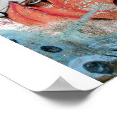 クレヨン顔グラフィティ ポスター (角)