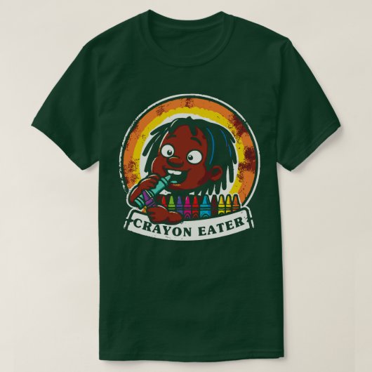 クレヨン食べ手 Tシャツ (デザイン正面)