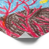 クレヨン魚#4 – ポスター (角)