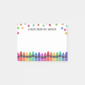 クレヨン&スターカラフルズノート学校 ポストイット (正面)