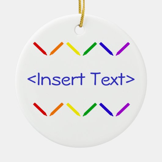 クレヨン セラミックオーナメント (正面)