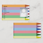 クレヨン-ビジネス 名刺 (正面/裏面)