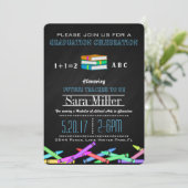 クレヨン&ブックス先生卒業招待状 招待状 (スタンド正面)