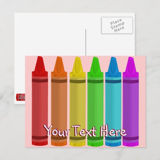 クレヨン ポストカード (正面/裏面)