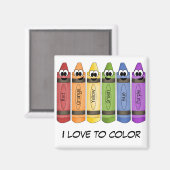 クレヨン マグネット (正面/裏面)