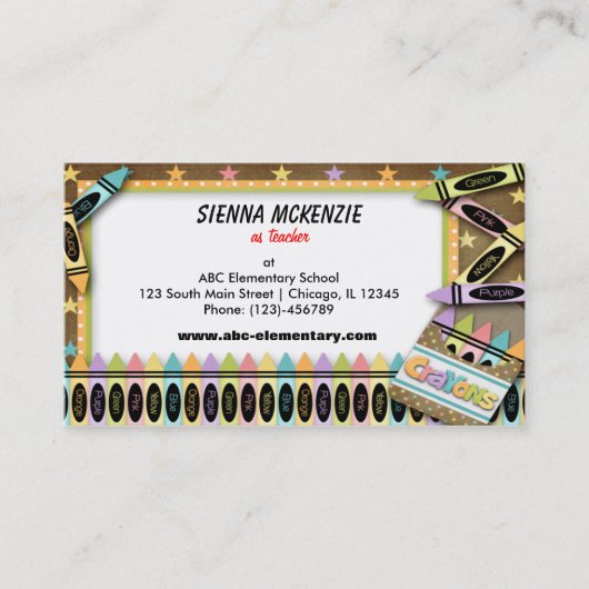 クレヨン 名刺 (正面)