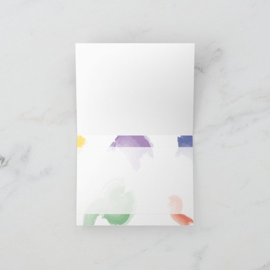 クレヨン 感謝カード  |  青 (内部)