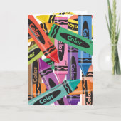 クレヨン-挨拶状 カード (正面)