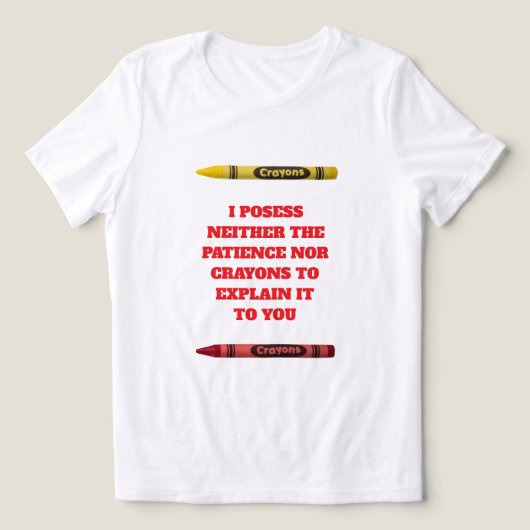 クレヨンTシャツトリブレンドシャツなし トライブレンドTシャツ (デザイン正面)