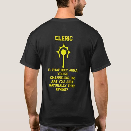 クレリックの恋愛で使えるひと言 Tシャツ (裏面)