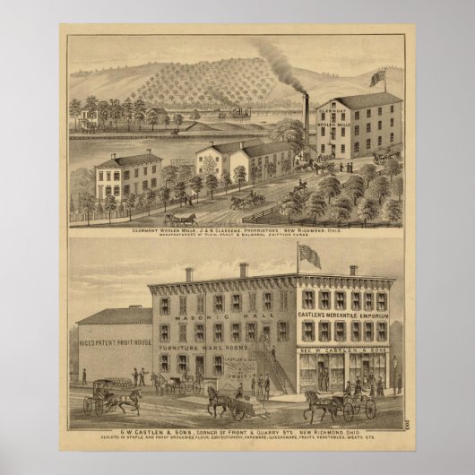 クレルモントウーレンミルズ ポスター (正面)