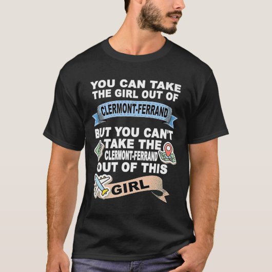 クレルモンフェランから女の子クレルモンから再配置 Tシャツ (正面)