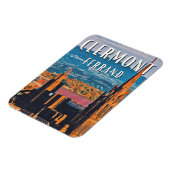 クレルモンフェラン写真ヴィンテージ マグネット (左側)