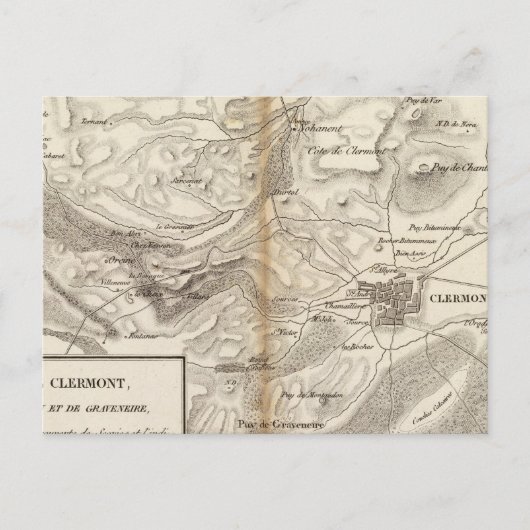 クレルモン周辺 ポストカード (正面)