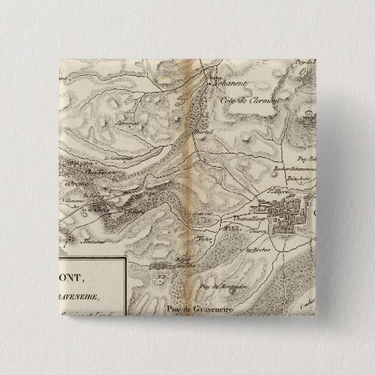 クレルモン山脈 缶バッジ (正面)