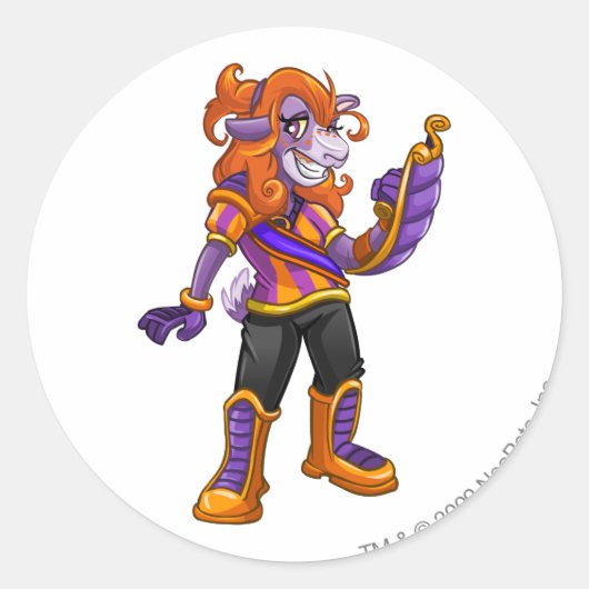 クレルーダチームキャプテン2 ラウンドシール (正面)