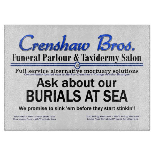 クレンシャーブロス埋葬アットシープロモマーチ カッティングボード (正面)