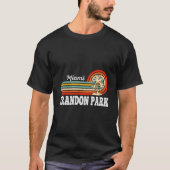 クレンドン・パーク マイアミ ヤシの木 ビーチ Tシャツ (正面)