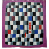 クレーすごいチェス シャワーカーテン (正面)