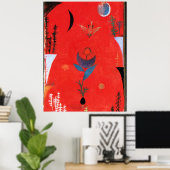 クレーの「花の神話」 ポスター (ホームオフィス)