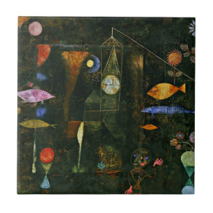 クレーの「魔法の魚」 タイル