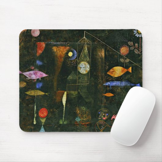 クレーの「魔法の魚」 マウスパッド (マウス)