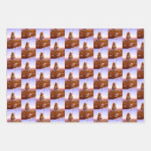 クレーインディアン先住民アメリカンアートチャールズMラッセル ラッピングペーパーシート (正面3)