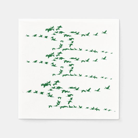 クレーエレガントン鳥ナプキン スタンダードカクテルナプキン (正面)