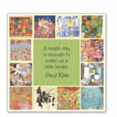 クレーカラフルコラージュ シール (正面)