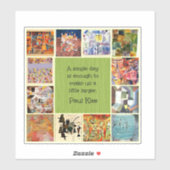 クレーカラフルコラージュ シール (シート)