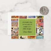 クレーカラフルコラージュ ノートカード (正面/裏面インサイチュ)