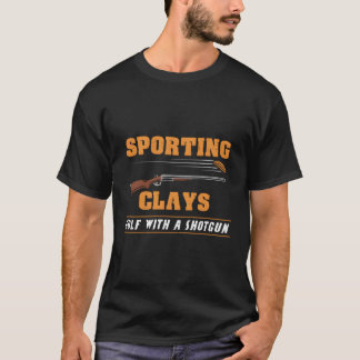 クレースポーツのズゴルフAショットガンクレイターゲットショウ Tシャツ