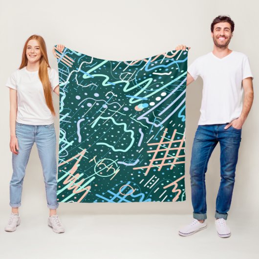 クレーターと彗星 フリースブランケット (インサイチュ)