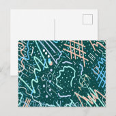 クレーターと彗星 ポストカード (正面/裏面)