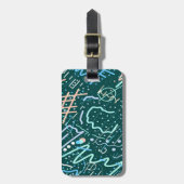 クレーターと彗星 ラゲッジタグ (正面縦)